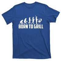 Grilling Evolution Born To Grill Funny Grillfather Bbq Gift T-Shirt