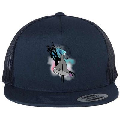 Gris Emersive Beautiful Watercolor Artwork Flat Bill Trucker Hat