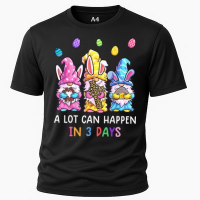 Gnome Easter Christian A Lot Can Happen In 3 Days Leopard Cooling Performance Crew T-Shirt