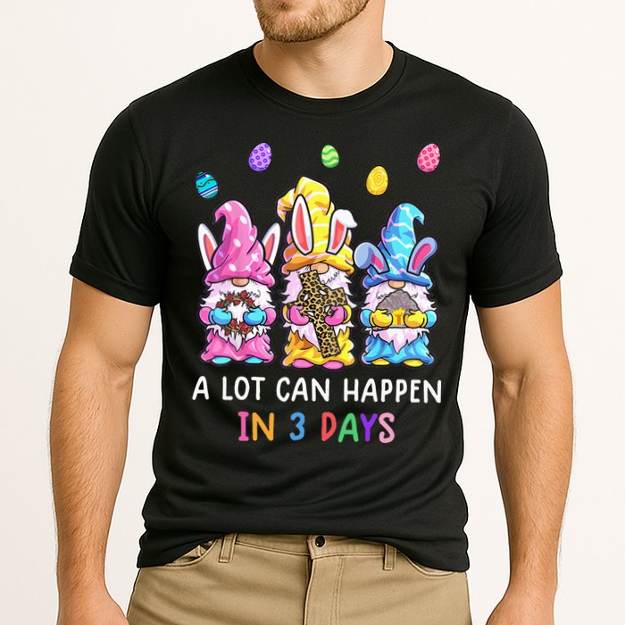 Gnome Easter Christian A Lot Can Happen In 3 Days Leopard Performance Shirt