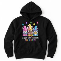 Gnome Easter Christian A Lot Can Happen In 3 Days Leopard Hoodie