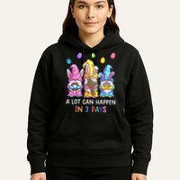 Gnome Easter Christian A Lot Can Happen In 3 Days Leopard Hoodie