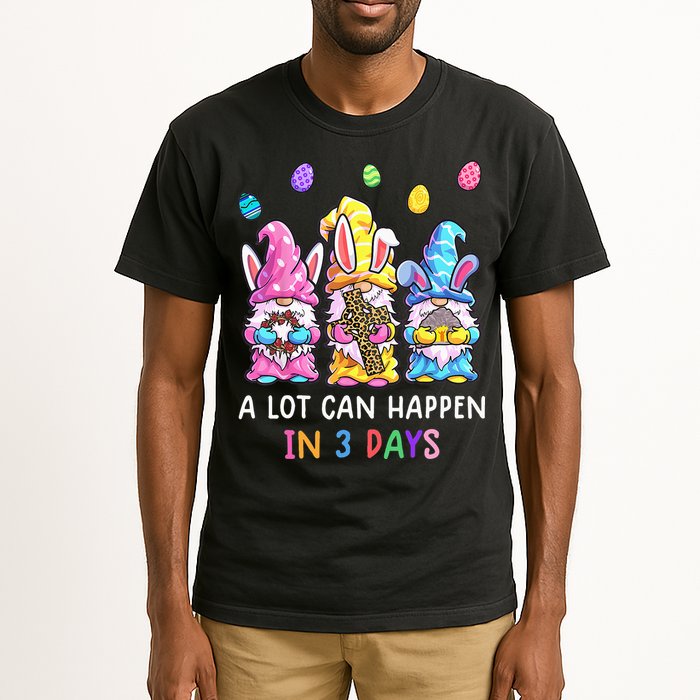 Gnome Easter Christian A Lot Can Happen In 3 Days Leopard Tall T-Shirt