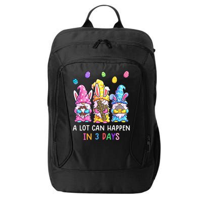 Gnome Easter Christian A Lot Can Happen In 3 Days Leopard City Backpack