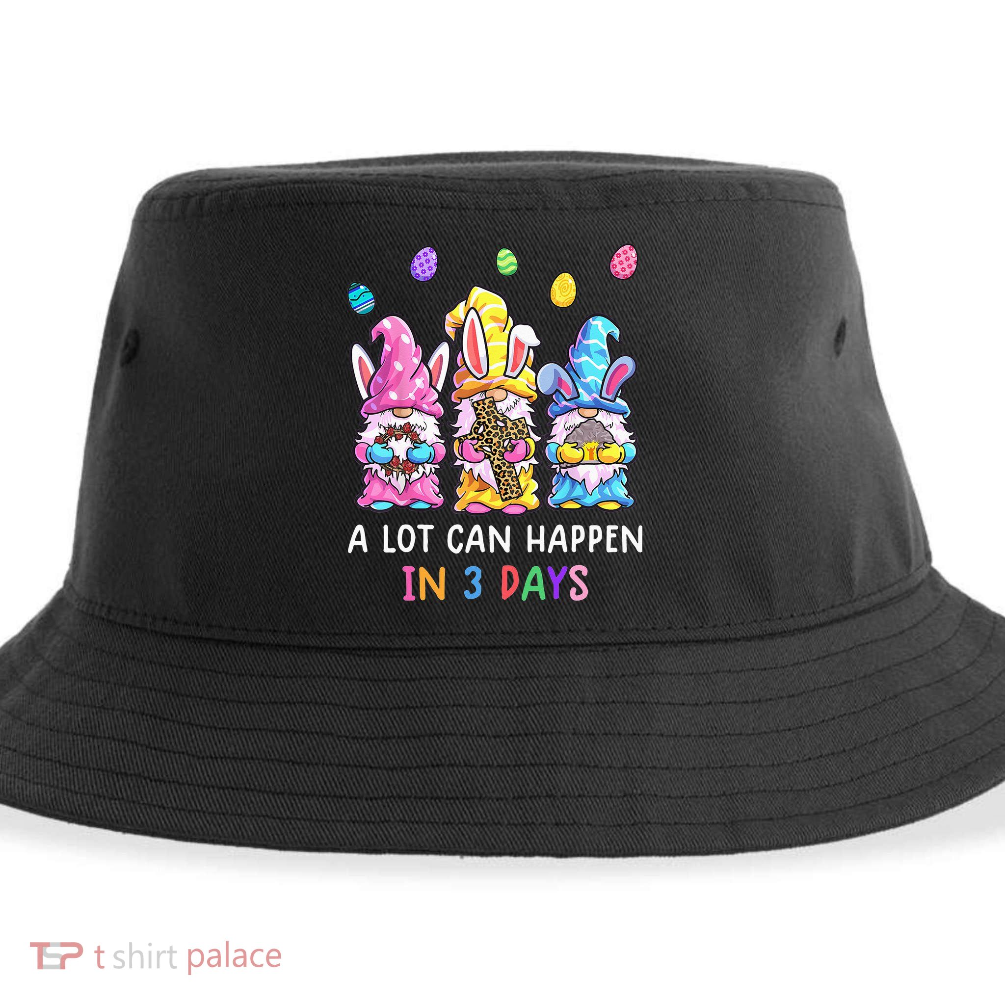 Gnome Easter Christian A Lot Can Happen In 3 Days Leopard Sustainable Bucket Hat
