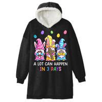 Gnome Easter Christian A Lot Can Happen In 3 Days Leopard Hooded Wearable Blanket
