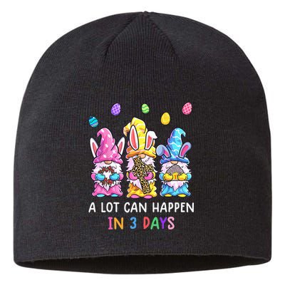 Gnome Easter Christian A Lot Can Happen In 3 Days Leopard Sustainable Beanie