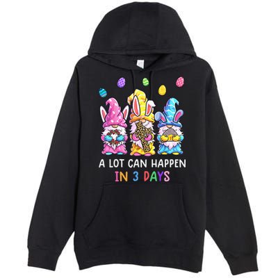 Gnome Easter Christian A Lot Can Happen In 3 Days Leopard Premium Pullover Hoodie
