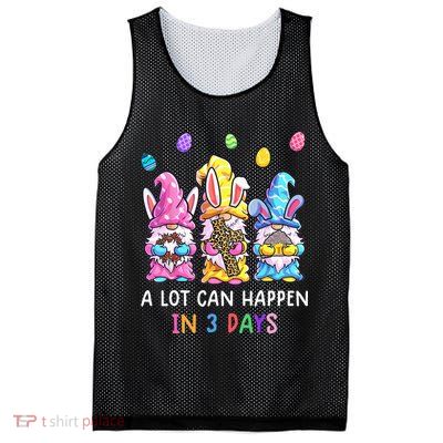 Gnome Easter Christian A Lot Can Happen In 3 Days Leopard Mesh Reversible Basketball Jersey Tank