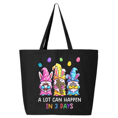 Gnome Easter Christian A Lot Can Happen In 3 Days Leopard 25L Jumbo Tote