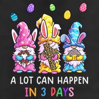 Gnome Easter Christian A Lot Can Happen In 3 Days Leopard 25L Jumbo Tote