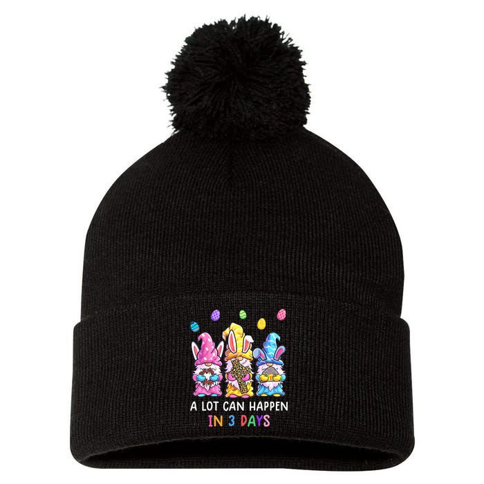Gnome Easter Christian A Lot Can Happen In 3 Days Leopard Pom Pom 12in Knit Beanie