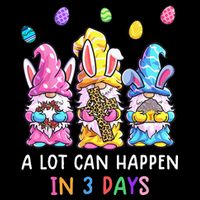 Gnome Easter Christian A Lot Can Happen In 3 Days Leopard Baby Bodysuit