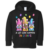 Gnome Easter Christian A Lot Can Happen In 3 Days Leopard Toddler Hoodie