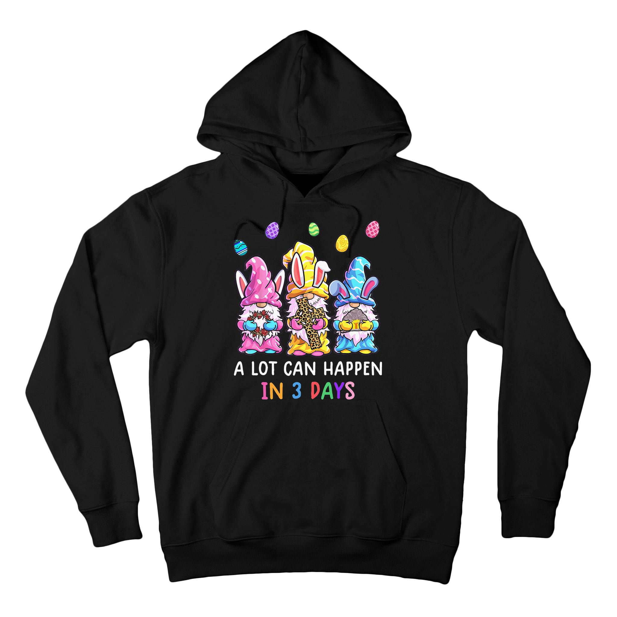 Gnome Easter Christian A Lot Can Happen In 3 Days Leopard Tall Hoodie