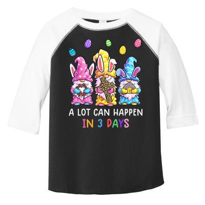 Gnome Easter Christian A Lot Can Happen In 3 Days Leopard Toddler Fine Jersey T-Shirt