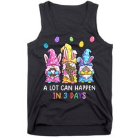 Gnome Easter Christian A Lot Can Happen In 3 Days Leopard Tank Top
