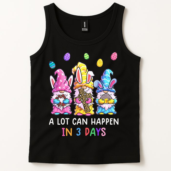 Gnome Easter Christian A Lot Can Happen In 3 Days Leopard Tank Top