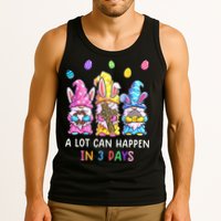 Gnome Easter Christian A Lot Can Happen In 3 Days Leopard Tank Top