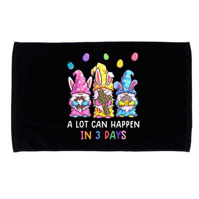 Gnome Easter Christian A Lot Can Happen In 3 Days Leopard Microfiber Hand Towel