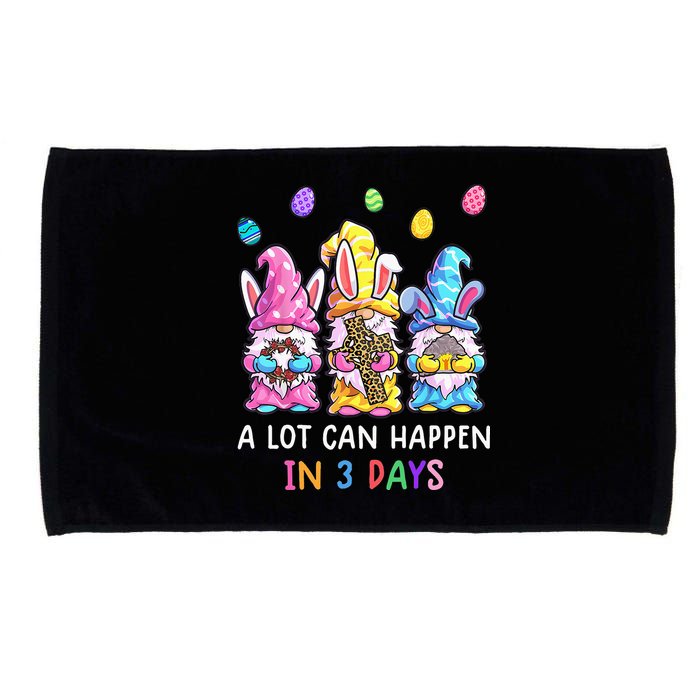 Gnome Easter Christian A Lot Can Happen In 3 Days Leopard Microfiber Hand Towel