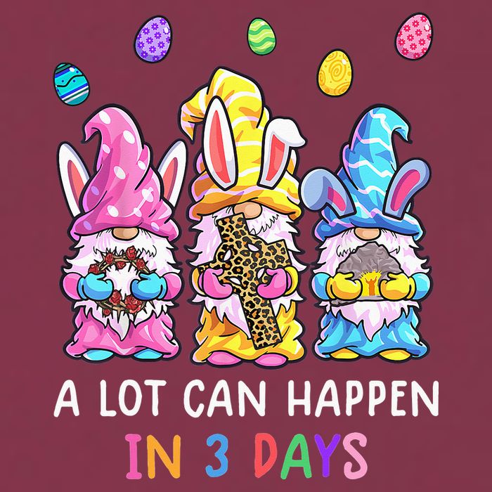 Gnome Easter Christian A Lot Can Happen In 3 Days Leopard 16oz Travel Tumbler