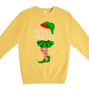 Gigi Elf Christmas Matching Family Elf Premium Crewneck Sweatshirt