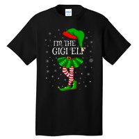 Gigi Elf Christmas Matching Family Elf Tall T-Shirt