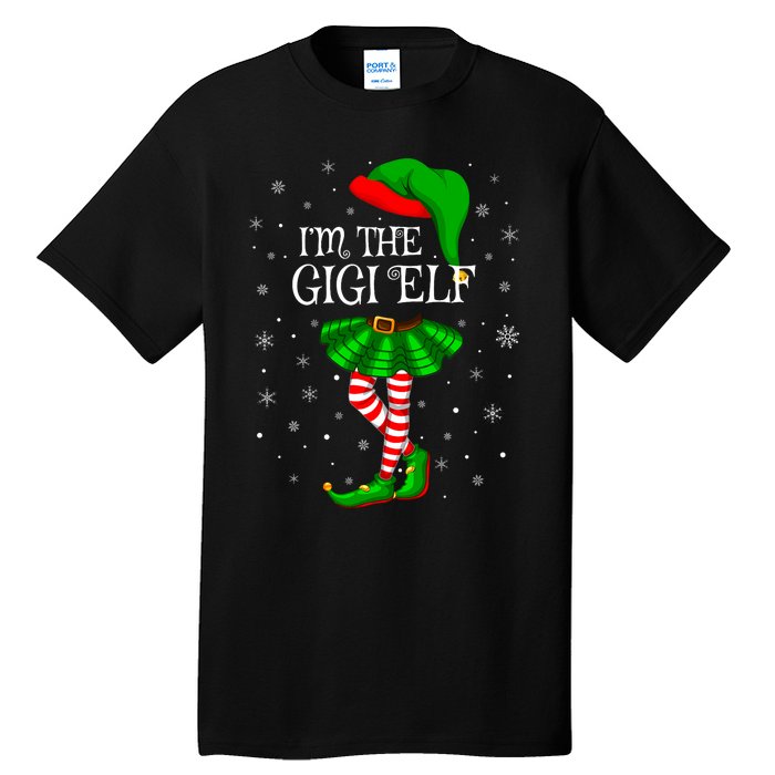 Gigi Elf Christmas Matching Family Elf Tall T-Shirt