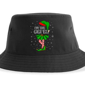 Gigi Elf Christmas Matching Family Elf Sustainable Bucket Hat