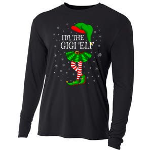 Gigi Elf Christmas Matching Family Elf Cooling Performance Long Sleeve Crew