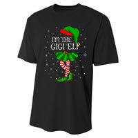 Gigi Elf Christmas Matching Family Elf Performance Sprint T-Shirt