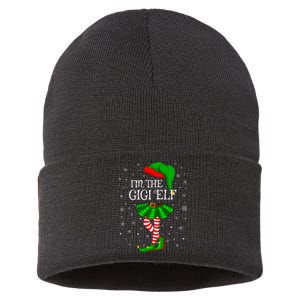 Gigi Elf Christmas Matching Family Elf Sustainable Knit Beanie