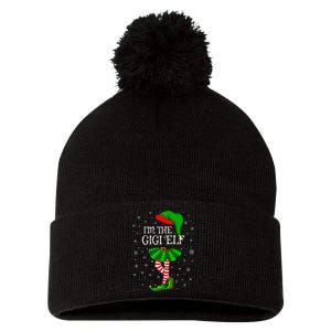 Gigi Elf Christmas Matching Family Elf Pom Pom 12in Knit Beanie