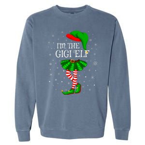 Gigi Elf Christmas Matching Family Elf Garment-Dyed Sweatshirt