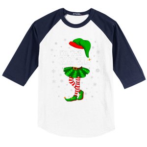 Gigi Elf Christmas Matching Family Elf Baseball Sleeve Shirt