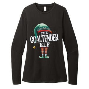 Goaltender Elf Christmas Group Xmas Pajama Party Gift Womens CVC Long Sleeve Shirt