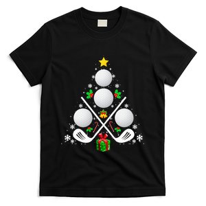 Golf Equipment Christmas Tree Christmas Golf T-Shirt