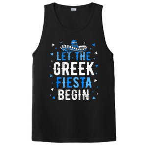 Greek Easter Cinco De Mayo Funny Let The Greek Fiesta Begin PosiCharge Competitor Tank