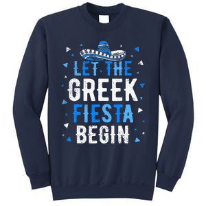 Greek Easter Cinco De Mayo Funny Let The Greek Fiesta Begin Sweatshirt