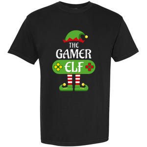 Gamer Elf Christmas Matching Group Family Garment-Dyed Heavyweight T-Shirt