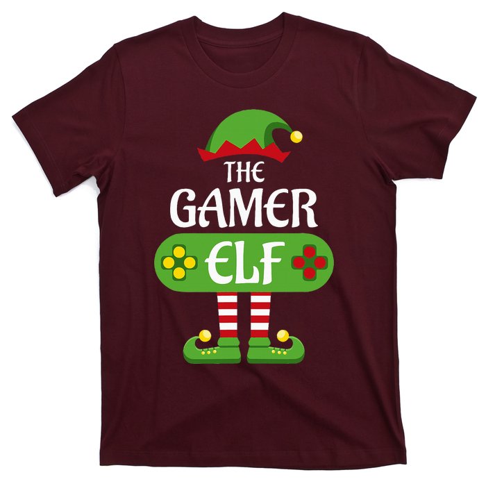 Gamer Elf Christmas Matching Group Family T-Shirt