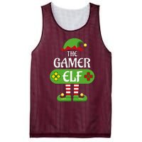 Gamer Elf Christmas Matching Group Family Mesh Reversible Basketball Jersey Tank