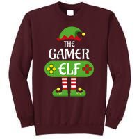 Gamer Elf Christmas Matching Group Family Tall Sweatshirt