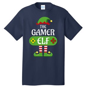 Gamer Elf Christmas Matching Group Family Tall T-Shirt