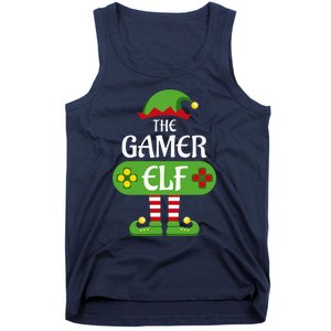 Gamer Elf Christmas Matching Group Family Tank Top