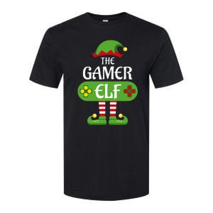 Gamer Elf Christmas Matching Group Family Softstyle CVC T-Shirt