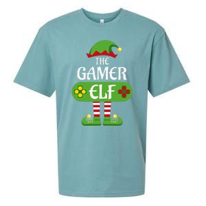 Gamer Elf Christmas Matching Group Family Sueded Cloud Jersey T-Shirt