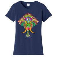 Ganesh Elephant Colorful Ganesha God Face Hindu Art Women's T-Shirt