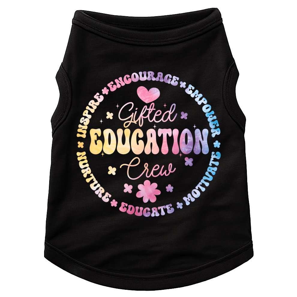 Gifted Education Crew Appreciation Week Back To School Gift Doggie Tank